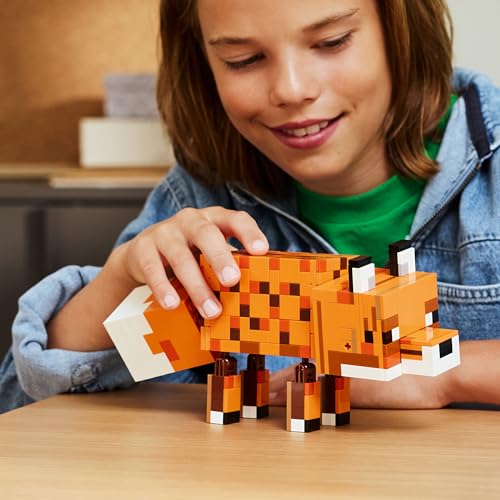 LEGO 21588 Minecraft The Fox Toy - 3D Puzzle Animal Figure with Accessories