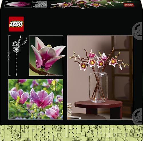 LEGO 11510 Botanicals Magnolia Branches - Artificial Flowers Set for Adults