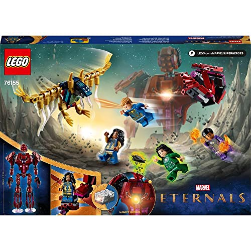 LEGO 76155 Marvel The Eternals In Arishem’s Shadow, Action Figure with Light Brick