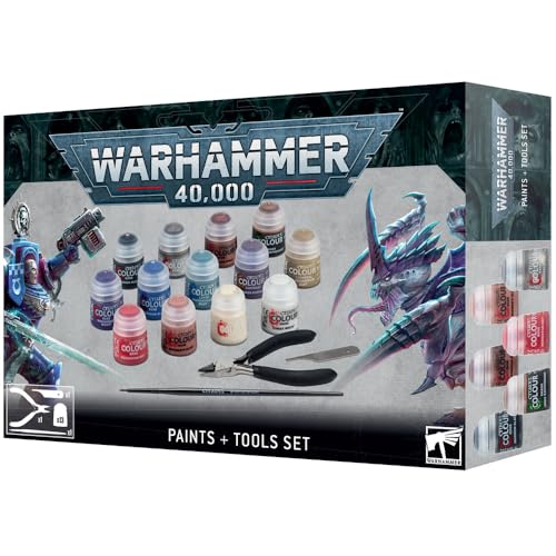Games Workshop - Warhammer 40,000 : Paints + Tools Set