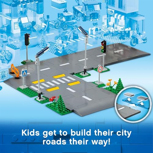 LEGO 60304 City Road Plates Building Set with Traffic Lights