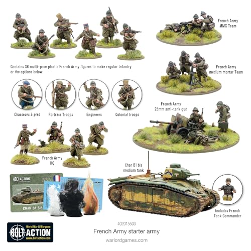 Bolt Action - French Army Starter Army - 28mm - Warlord Games