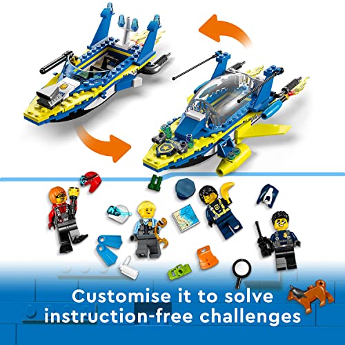 LEGO 60355 City Water Police Detective Missions with Speed Boat and 4 Minifigures