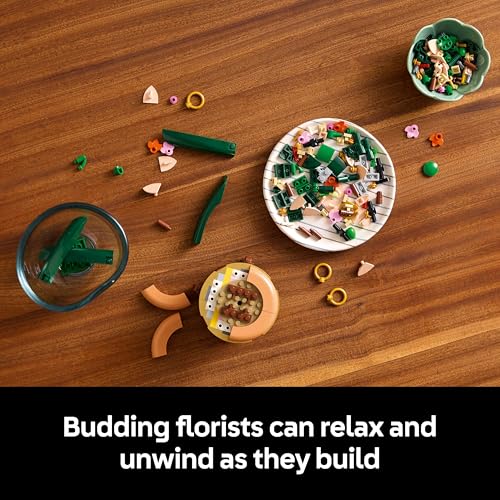 LEGO 10343 Botanicals Mini Orchid Artificial Flowers Building Set for Adults