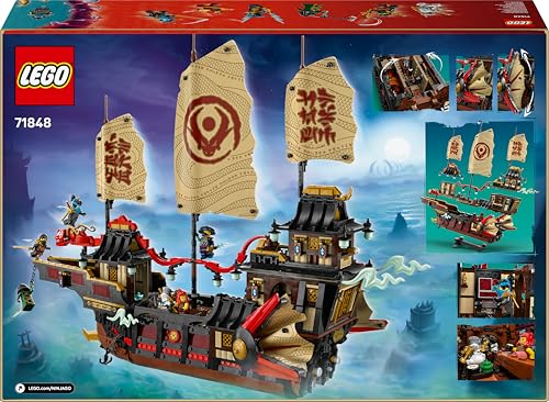 LEGO 71848 Ninjago The Temple Bounty with Movable Sails, plus 6 Minifigures Incl. Cole Zane & Nya
