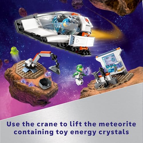 LEGO 60429 City Spaceship and Asteroid Discovery Set with an Alien Figure and 2 Astronaut Minifigures
