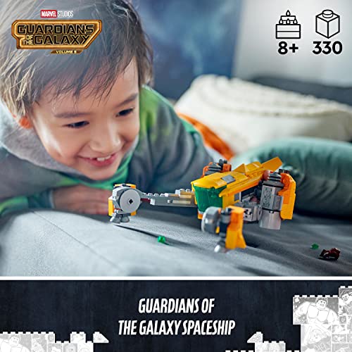 LEGO 76254 Marvel Baby Rocket's Ship Set, Guardians of the Galaxy Volume 3 Spaceship with Raccoon Super Hero Minifigures