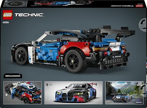 LEGO 42226 Technic BMW M4 GT3 EVO Race Car Toy - Model Kit with V6 Engine, Steering & Opening Doors