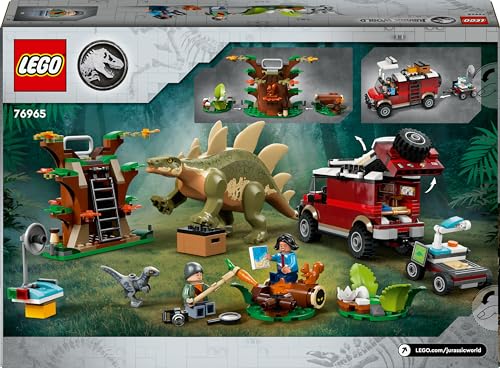LEGO 76965 Jurassic World Dinosaur Missions: Stegosaurus Discovery Toy Set for 6 Plus Year Old Boys and Girls, with a Dino Figure