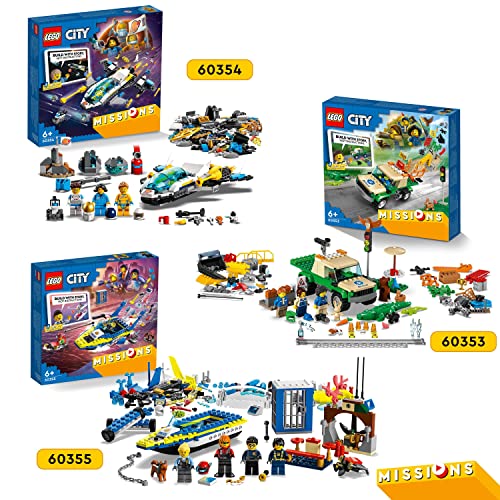 LEGO 60355 City Water Police Detective Missions with Speed Boat and 4 Minifigures