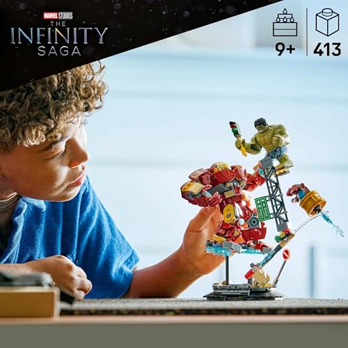 LEGO 76343 Marvel Epic Battle: Hulkbuster vs. The Hulk with 2 Action Figures & Iron Man Minifigure