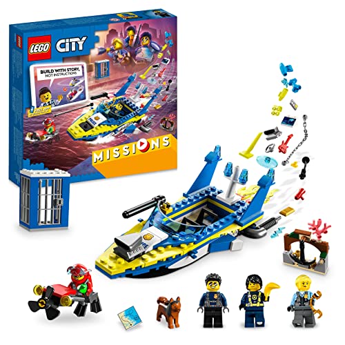 LEGO 60355 City Water Police Detective Missions with Speed Boat and 4 Minifigures