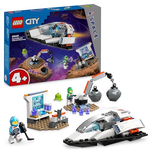 LEGO 60429 City Spaceship and Asteroid Discovery Set with an Alien Figure and 2 Astronaut Minifigures