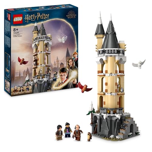 LEGO 76430 Harry Potter Hogwarts Castle Owlery - Includes 3 Character Minifigures, plus 4 Owl Figures