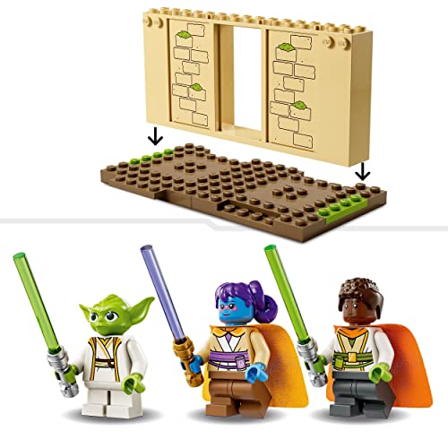 LEGO 75358 Star Wars Tenoo Jedi Temple Set with Master Yoda, Lightsabers, Droïd Figure and Speeder Bike