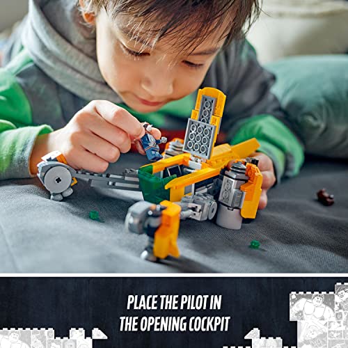 LEGO 76254 Marvel Baby Rocket's Ship Set, Guardians of the Galaxy Volume 3 Spaceship with Raccoon Super Hero Minifigures