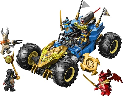 LEGO 71856 Ninjago 2in1 Jay's Transforming Car Toy - Ninja Truck w/ 5 Minifigures incl. Kai & Nya plus Shurikens & Swords