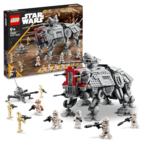 LEGO 75337 Star Wars AT-TE Walker with 3 212th Clone Troopers, Dwarf Spider & Battle Droid Figures