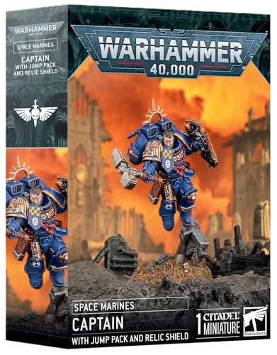 Space Marines : Captain with Jump Pack & Relic Shield - Warhammer 40K - Games Workshop