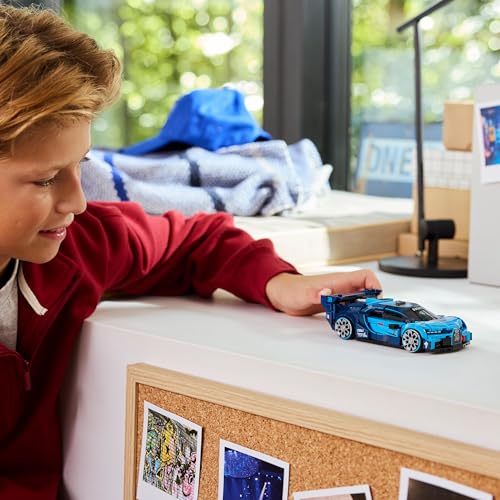 LEGO 77253 Speed Champions Bugatti Vision GT Hyper Sports Car - Model Kit w/a Collectible Driver Minifigure