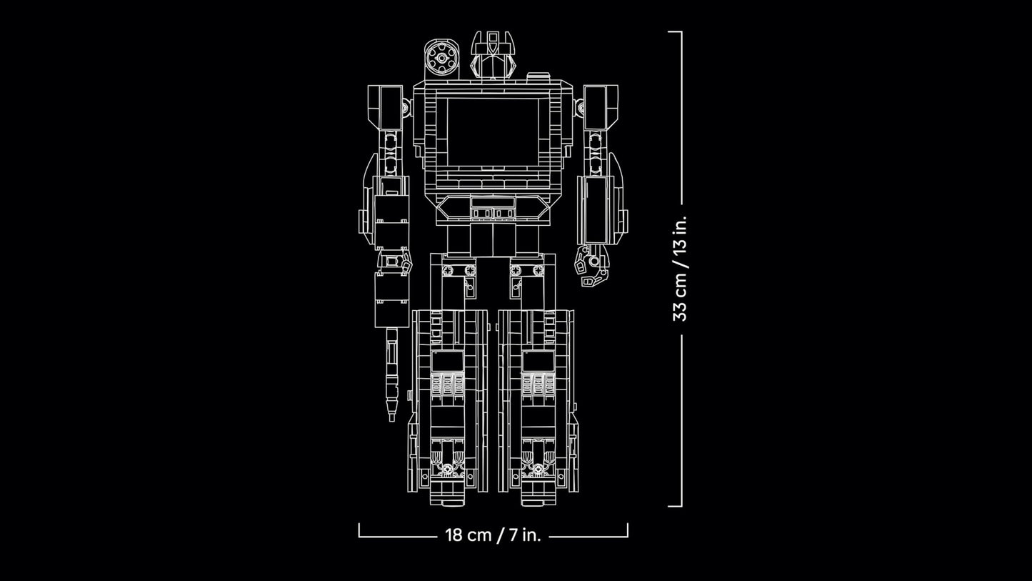 LEGO 10358 Icons Transformers : Soundwave - Display Model Kit with Convertible Figures incl. Laserbeak & Ravage, plus a Sound Brick