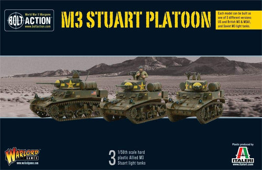 Bolt Action - M3 Stuart Platoon - 28mm Scale - Warlord Games