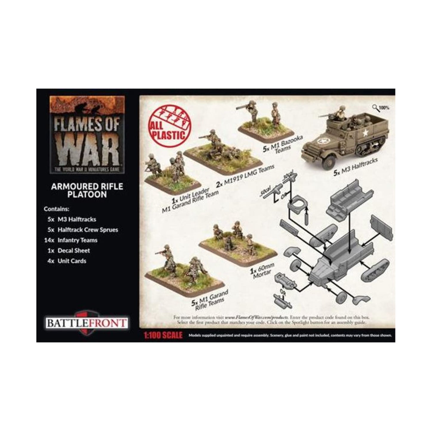 Flames of War - American Armored Rifle Platoon - Late War - UBX75