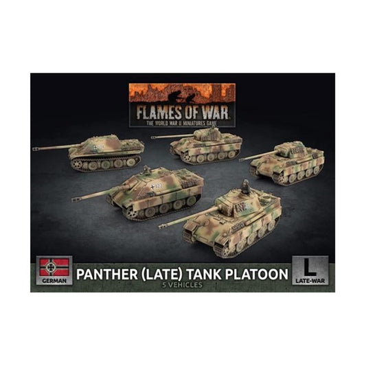 Flames of War - German Panther (Late) Tank Platoon SW GBX181