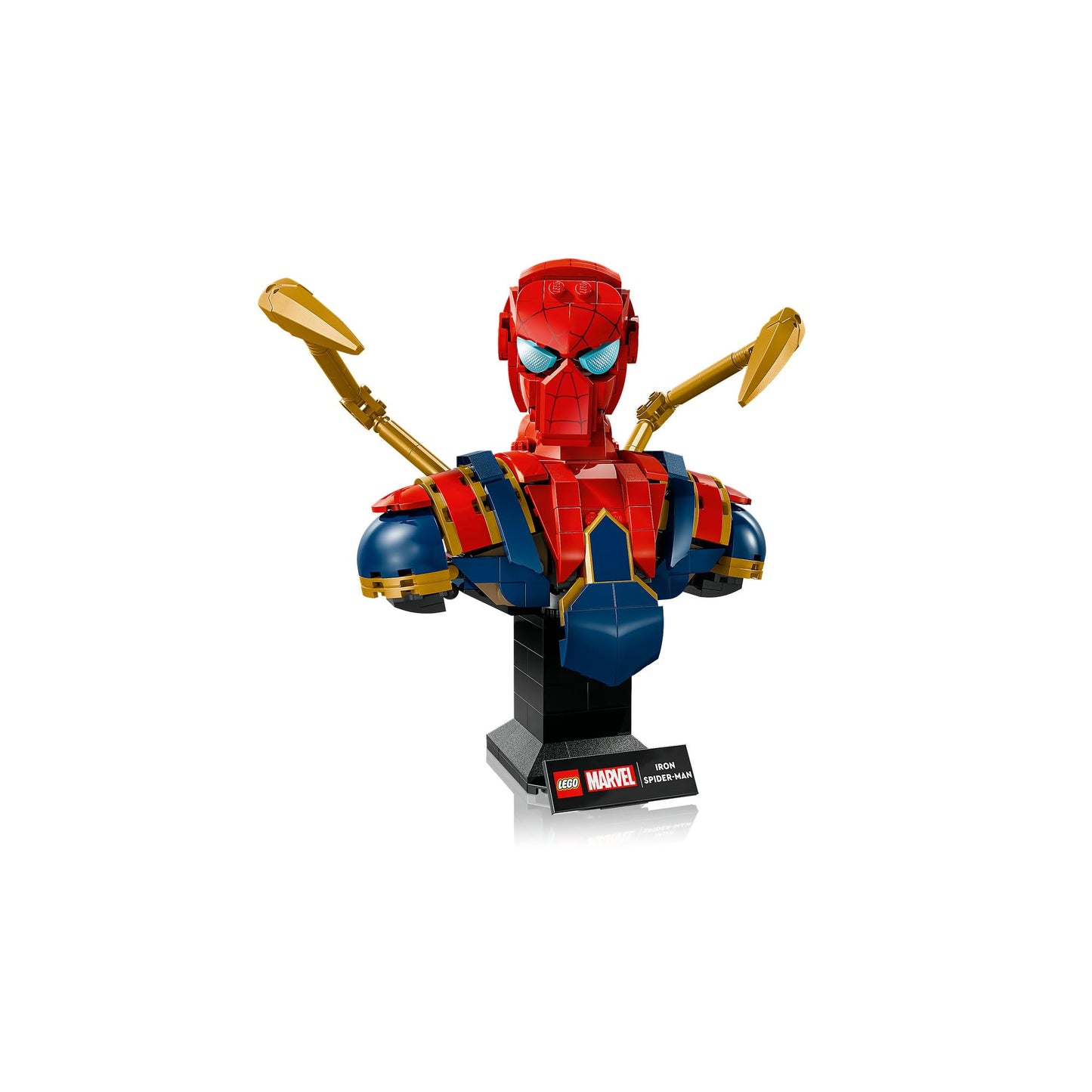 LEGO 76326 Marvel Iron Spider-Man Bust incl. 2 Movable Arms, a Rotating Head & a Super Hero Minifigure