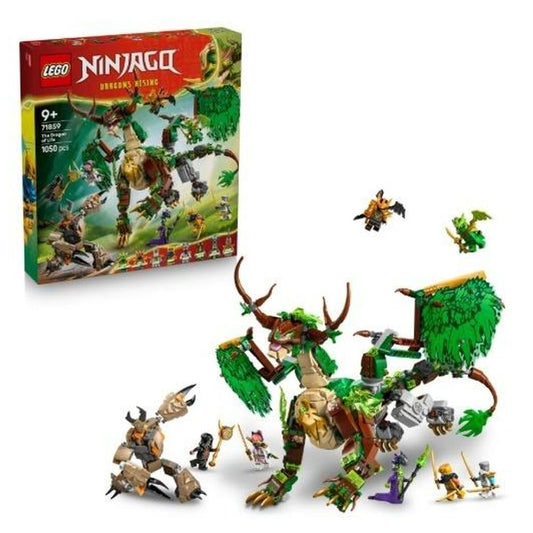 LEGO 71859 NINJAGO The Dragon of Life - Ninja Toy with Dragon Figure, Mini Monster Mech, 8 Minifigures and Swords