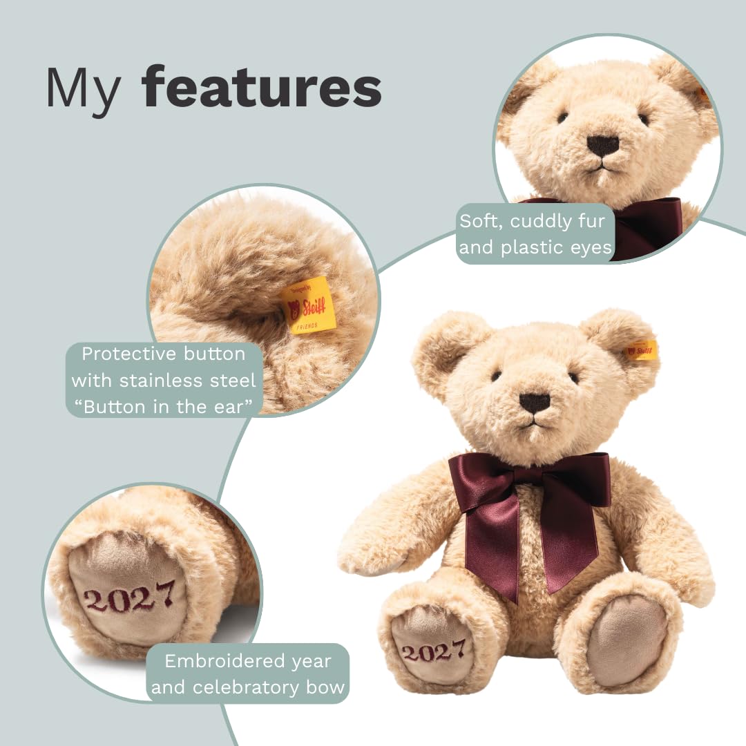 Steiff 2027 Cosy Year Bear 2027 - Plush 33cm - 114175