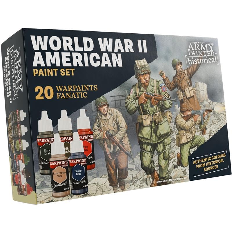 Historical : WWII American Paint Set - 20 x 18 ml Warpaints - The Army Painter