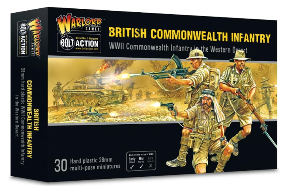 Bolt Action - British Army Commonwealth Infantry - 28mm Scale - Warlord Games