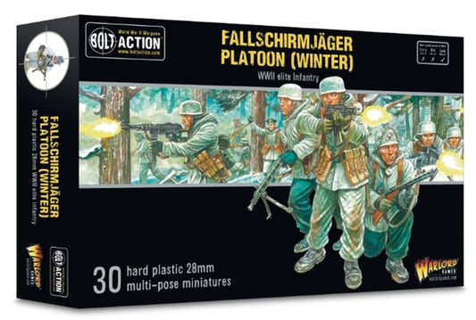 Bolt Action - German Fallschirmjager (Winter) Infantry Platoon - 28mm Scale - Warlord Games