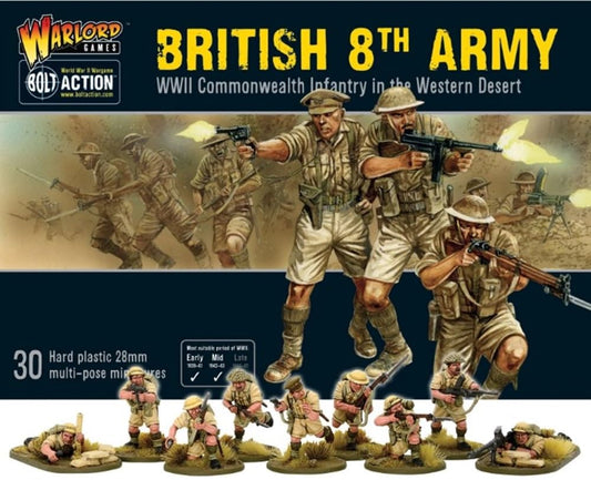 Bolt Action - British 8th Army Infantry - 28mm Scale - Warlord Games