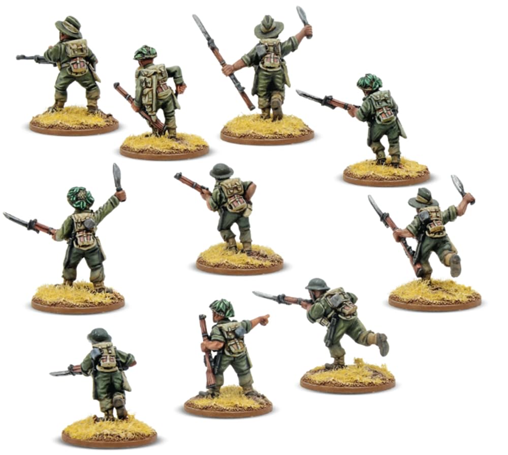 Bolt Action : British Gurkha Section (Far East) - 28mm Scale - Warlord Games