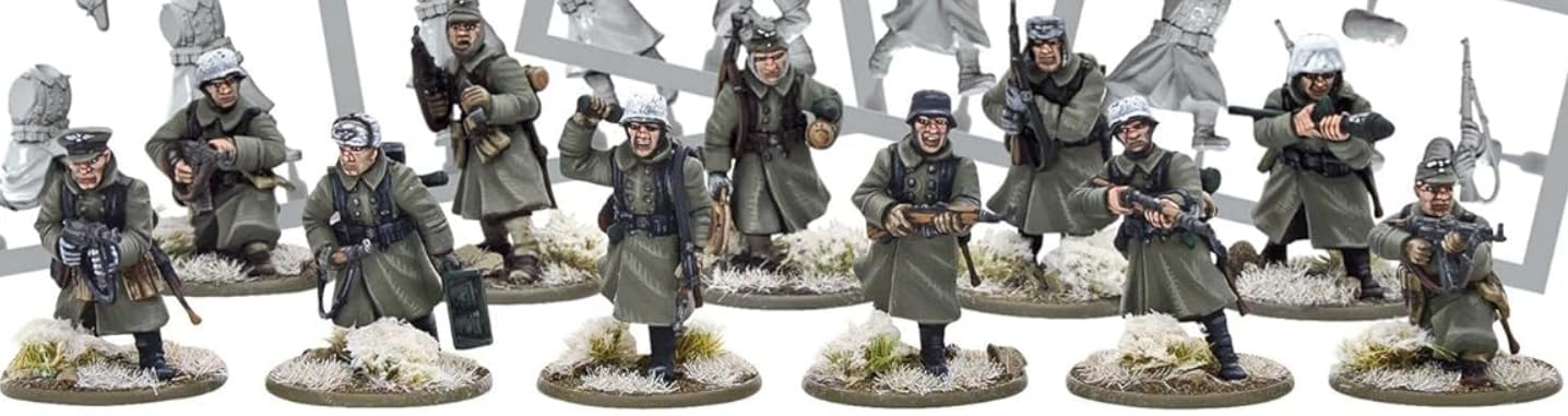 Bolt Action : Germans Grenadiers Winter Infantry Platoon - 28mm Scale - Warlord Games