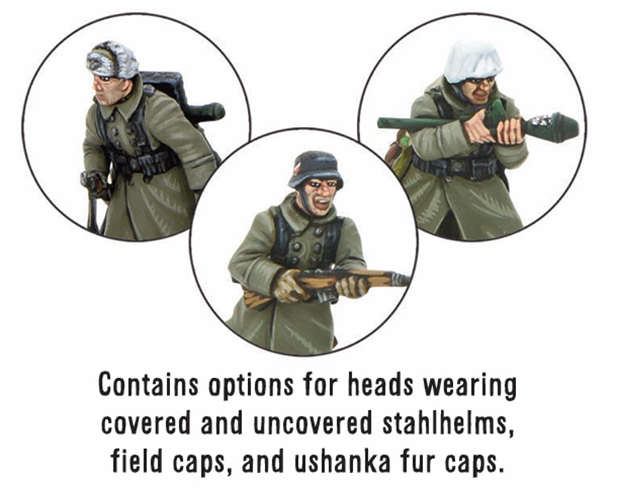 Bolt Action : Germans Grenadiers Winter Infantry Platoon - 28mm Scale - Warlord Games