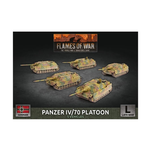 Flames of War - GBX160 German Panzer IV/70 Platoon (5 Vehicles)
