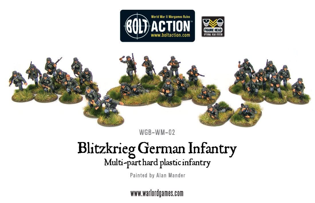 Bolt Action : Blitzkrieg German Infantry - 28mm Scale - Warlord Games