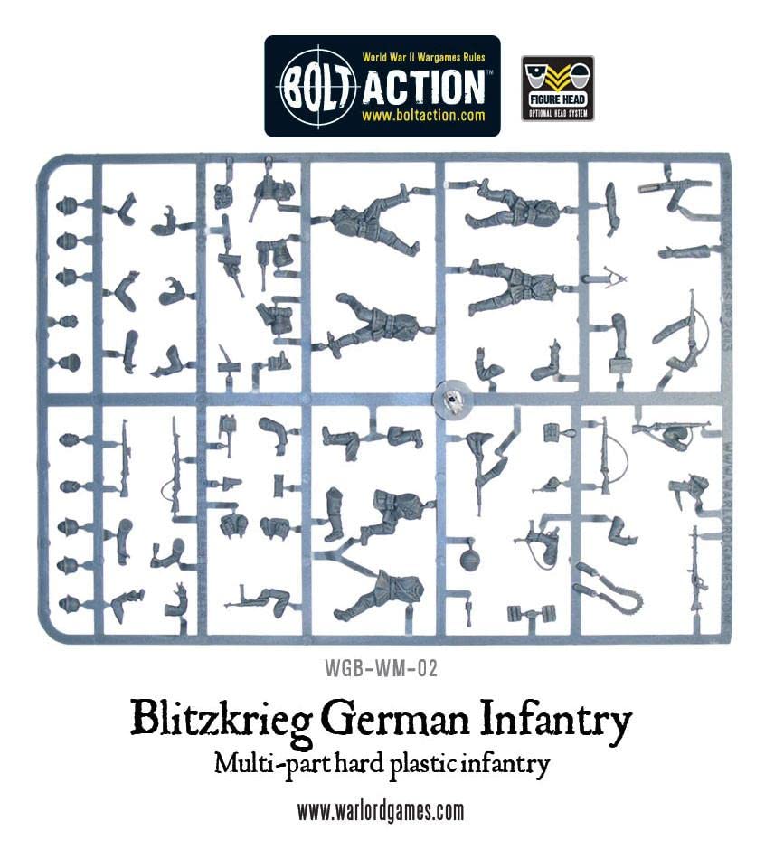 Bolt Action : Blitzkrieg German Infantry - 28mm Scale - Warlord Games