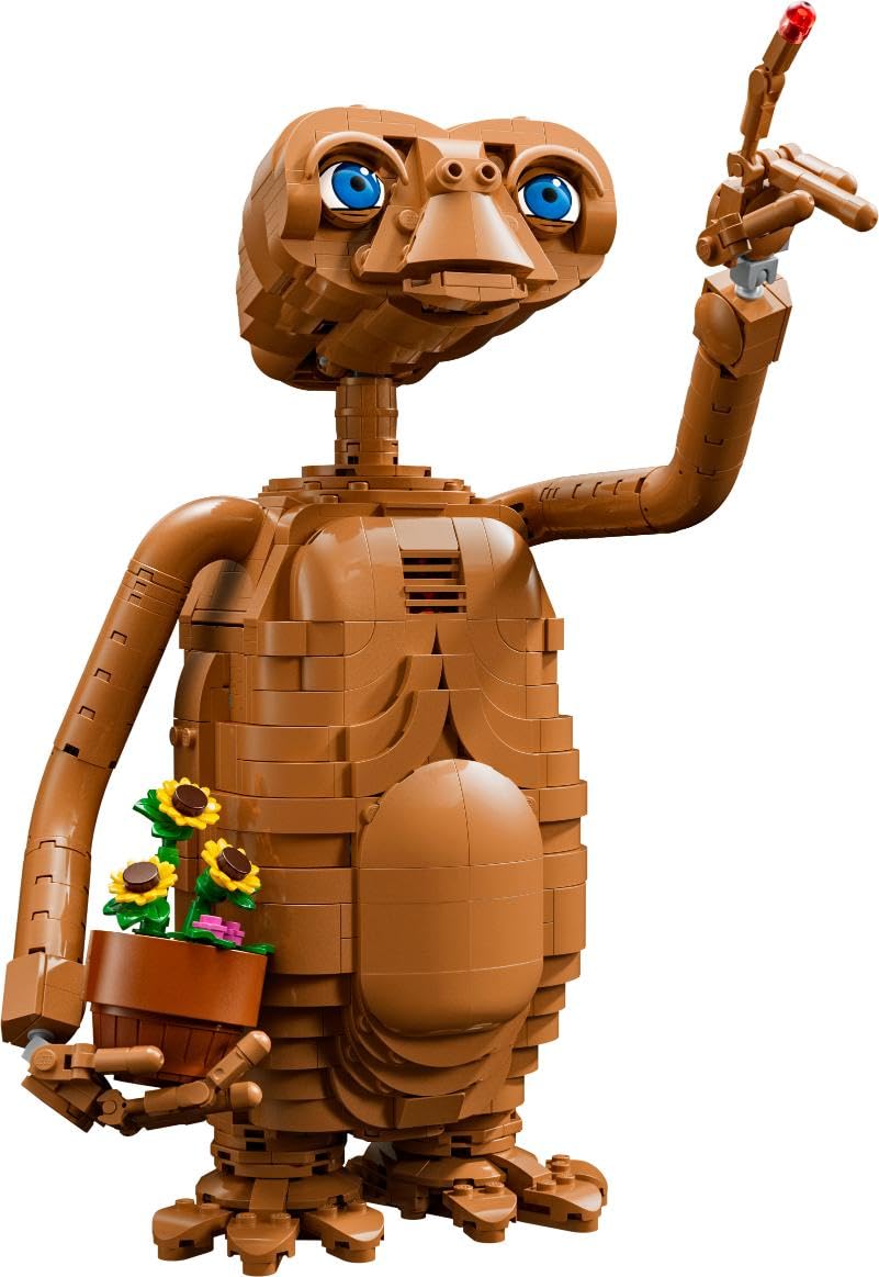 LEGO 21370 Ideas E.T. the Extra-Terrestrial -  incl. Alien Figure, Artificial Potted Flowers & Light Brick