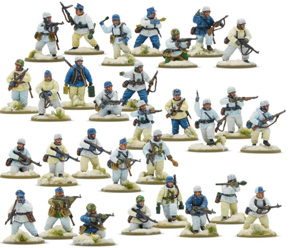 Bolt Action - German Fallschirmjager (Winter) Infantry Platoon - 28mm Scale - Warlord Games