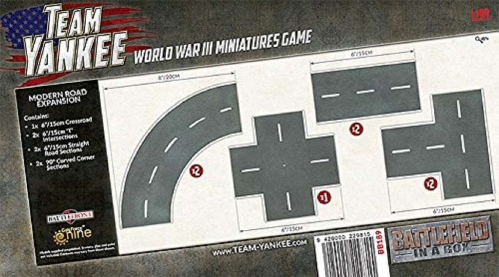 Flames of War / Team Yankee - Modern Road Expansion (7 Sections) BB189