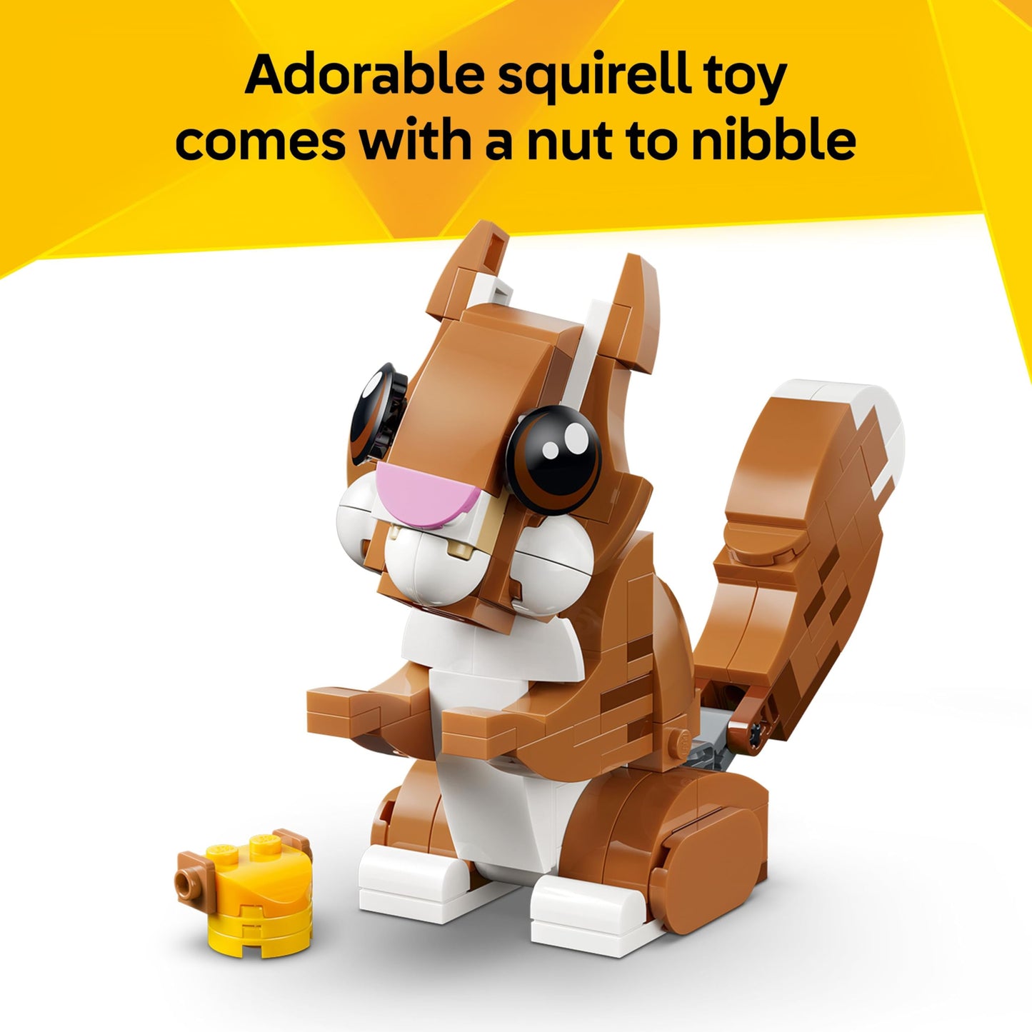 LEGO 31382 Creator 3in1 Cute Animals : Playful Puppy Dog Toy - Pet Animal Figure Transforms into a Squirrel or Duck