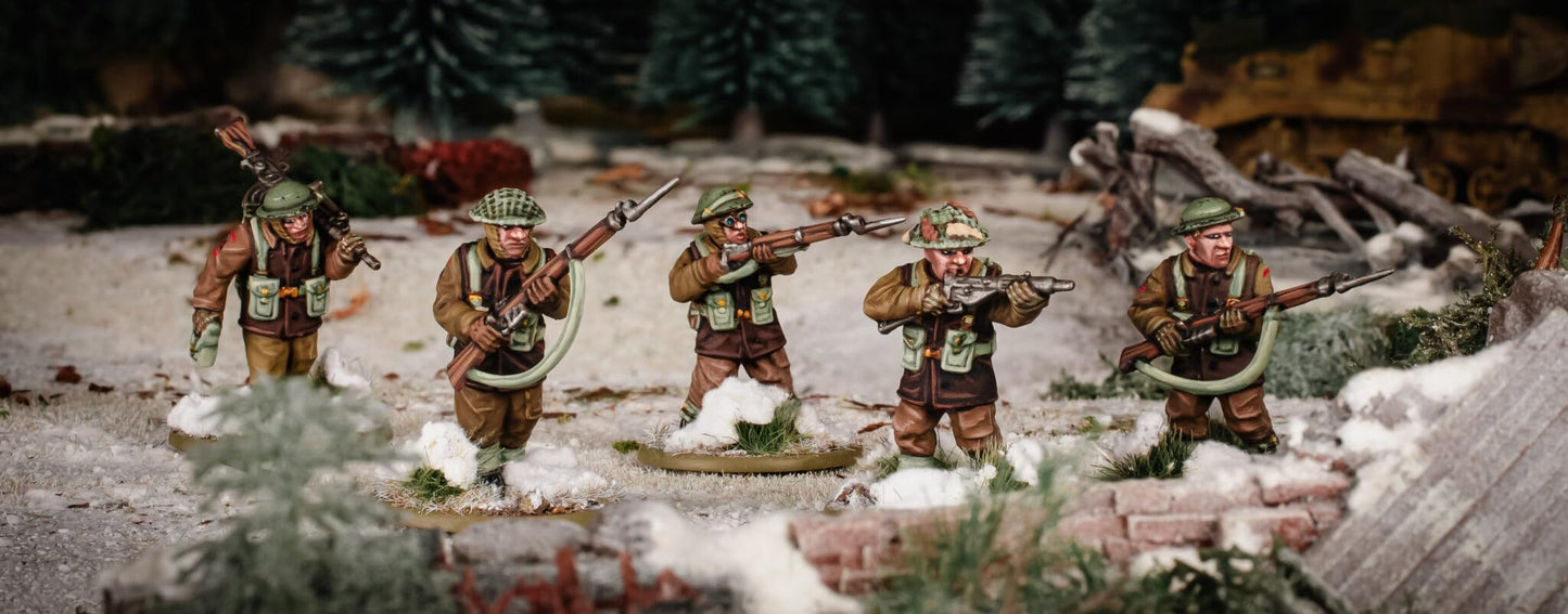 Bolt Action : British & Canadian Infantry (Winter) Platoon - 28mm Scale - Warlord Games