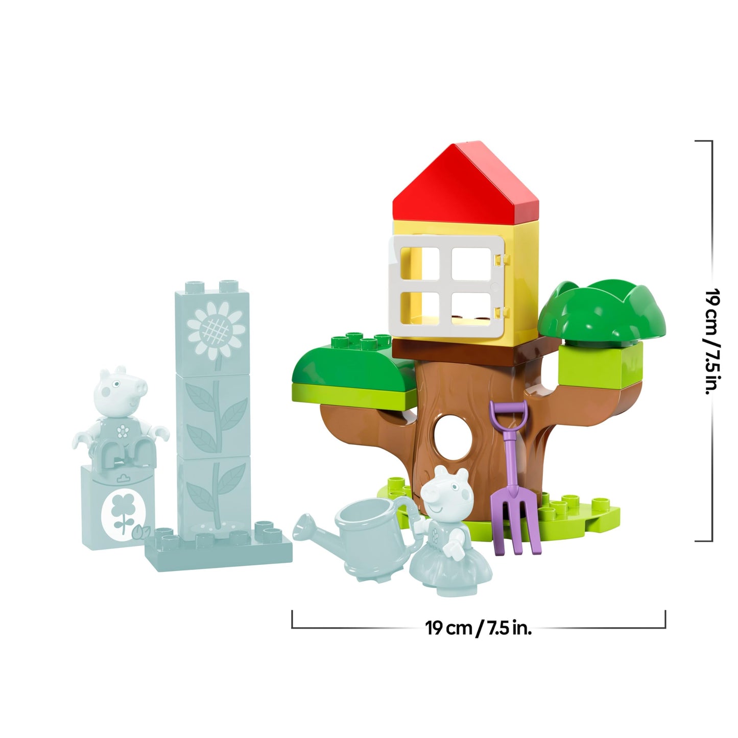 LEGO 10431 DUPLO Peppa Pig Garden and Tree House with 2 Figures, Flower Bricks and Accessories