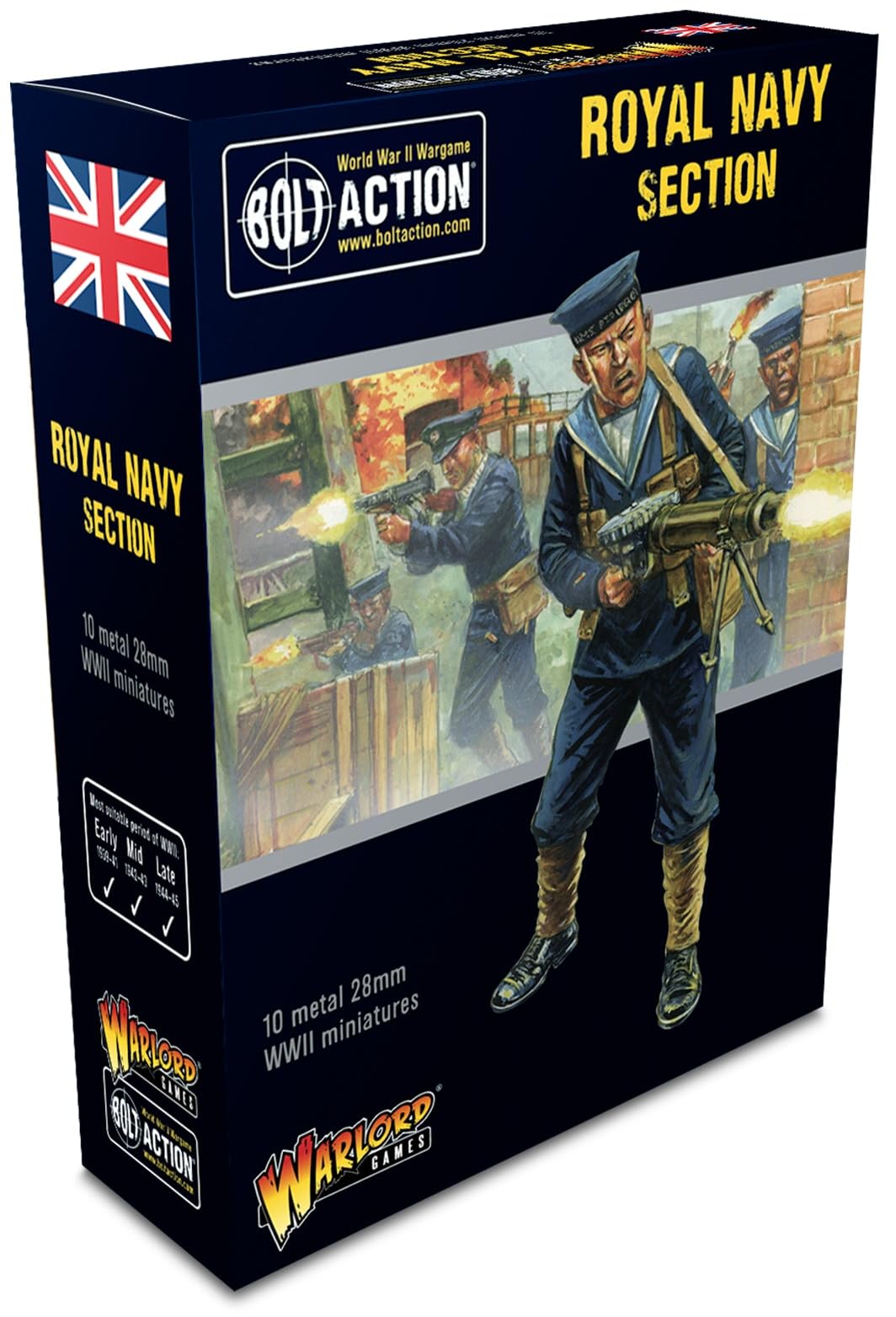 Bolt Action : British Royal Navy Section - 28mm Scale - Warlord Games