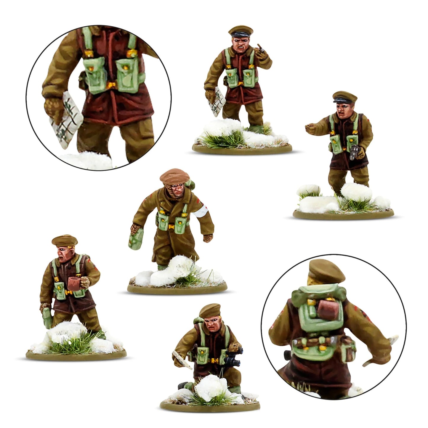Bolt Action : British & Canadian Infantry (Winter) Platoon - 28mm Scale - Warlord Games