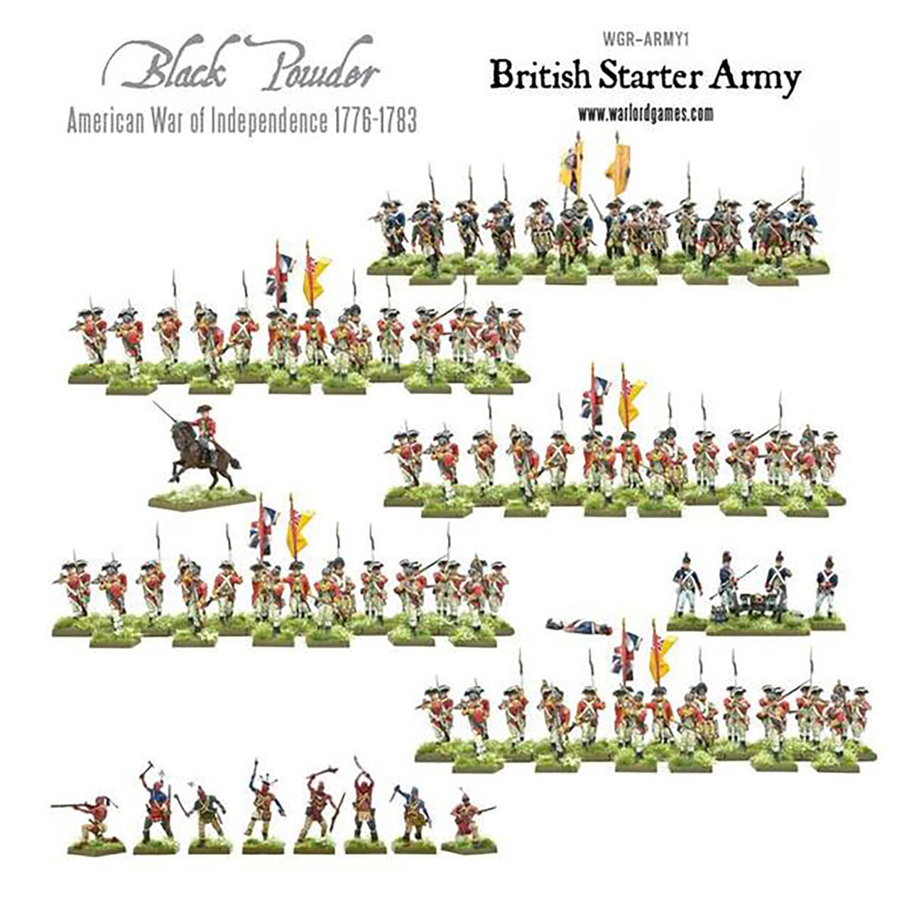 American War Of Independence : British Starter Army - 28mm Scale - Warlord Games